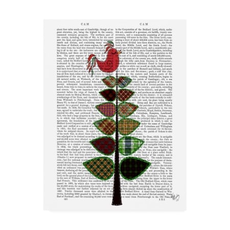 Fab Funky 'Tartan Tree Illustration' Canvas Art,35x47